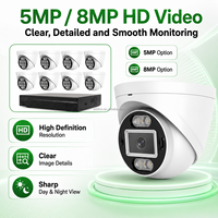 Sistema de Vigilancia Wistino PoE con Cámara IP de 8 Canales, Almacenamiento en la Nube Micro SD, Visión Nocturna en Color, Detección de Movimiento, Alarma, Sistema CCTV para Granjas