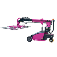 Lève-vacuum en verre LD standard UNW, nouvelle version alimentée par batterie, capacité de 800 kg, hauteur de levage de 5 m, équipement de manutention pour dalles de marbre et de granit