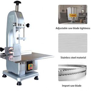 Commercial Automatic Kitchen Equipment Butcher Table Top Electric Cow Beef Frozen Meat and <b>Bone</b> Band <b>Saw</b> Cutter Cutting Machine - Product Image 5
