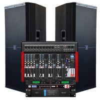 Haut-Parleurs DJ Professionnels 1000W Double 15 Pouces Gamme Complète avec Woofers Passifs, Enceinte Électronique pour Prestations Scéniques Audio