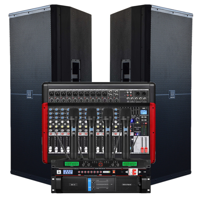 Professional 1000W Dual 15 Inch Full Range Woofer DJ Speakers Passive Electronic Loudspeaker Stage Performance Audio