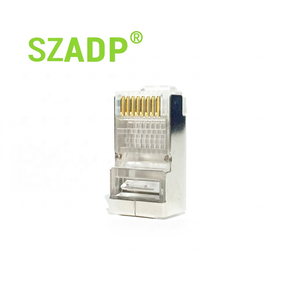 <span class=keywords><strong>หัว</strong></span>ต่อสายแลน <span class=keywords><strong>RJ45</strong></span> ชุบทอง 50U คุณภาพสูง SZADP รุ่น Cat6a ขายส่งจากโรงงาน - Product Image 3