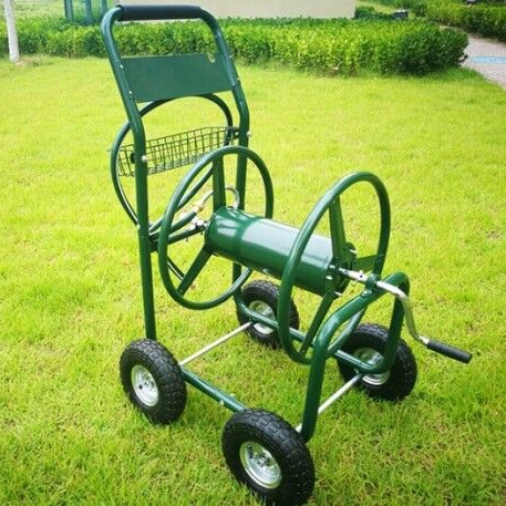 Садовая металлическая тележка для шланга, садовая тележка для шланга