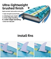 Nouvelle planche à pagaie gonflable en PVC authentique d'usine, double couche, pliable, pour eau plate AP-001