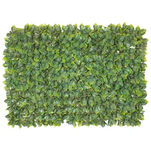 Foshan 20 "x 20" schöne reiß verschluss förmige Imitation Strauch Panel Wand paneel grüne Graswand künstliche Pflanzen wand