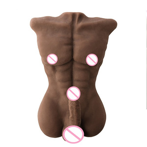 Serie Love Brother Prodotti per Adulti Bambola Realistica Maschile in TPR a Doppio Uso (Colore Pelle/Caffè) per Masturbazione Maschile e Femminile - Product Image 5