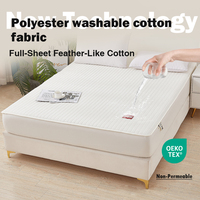 Protège-matelas matelassé imperméable antibactérien 7A à marque privée, faible MOQ pour OEM ODM