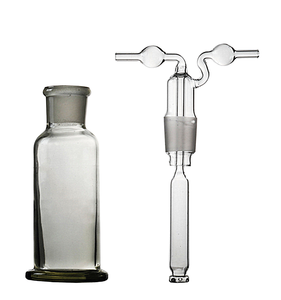 Frascos de lavado de gas de vidrio de laboratorio personalizados de alta calidad de 250ml y 500ml Botella de lavado de gas de vidrio de laboratorio personalizada de alta calidad - Product Image 5