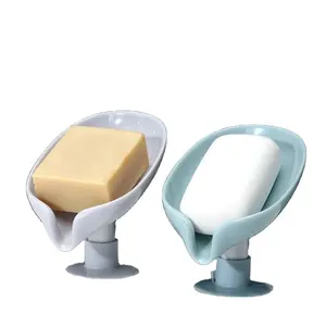 2023 Blattform Abfluss box Dusch seifen halter Geschirr Aufbewahrung platte Tablett liefert Badezimmer Gadgets