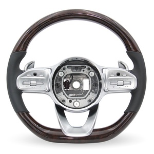 Volante de Madera Natural Original de Fábrica para <span class=keywords><strong>Mercedes</strong></span> Benz AMG W205 E63 W166 E300 W203 GLE 53 W213 W222 - Product Image 2