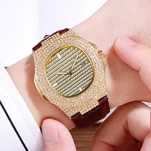 2024 Custom Logo Luxury Mens Gift Watch with Crystal