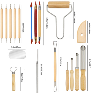 <span class=keywords><strong>Kit</strong></span> d'outils de poterie Bview Art 62 pièces, outils de modelage et de <span class=keywords><strong>sculpture</strong></span> de l'argile avec sac de rangement, outil de <span class=keywords><strong>sculpture</strong></span> et de gravure - Product Image 3