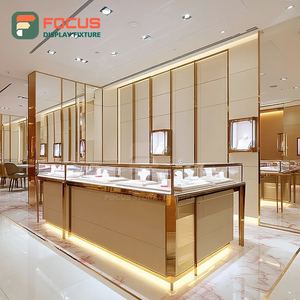 Sistema de Muebles Modernos para Joyería, Superficie Pulida, Mostrador de Exhibición Comercial para Tiendas - Product Image 2