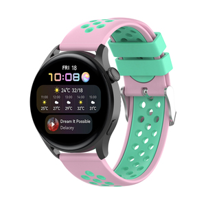 Tschick – Bracelet en Silicone 22mm pour <span class=keywords><strong>Galaxy</strong></span> Watch 3 46mm 42 Active 2 S3 pour Huawei Watch 3/3 pro - Product Image 4