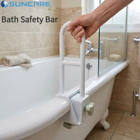 Barre de sécurité pour baignoire, sans perçage, réglable, pour personnes âgées, robuste, antidérapante, SUNCARE SC6060, capacité 120 kg