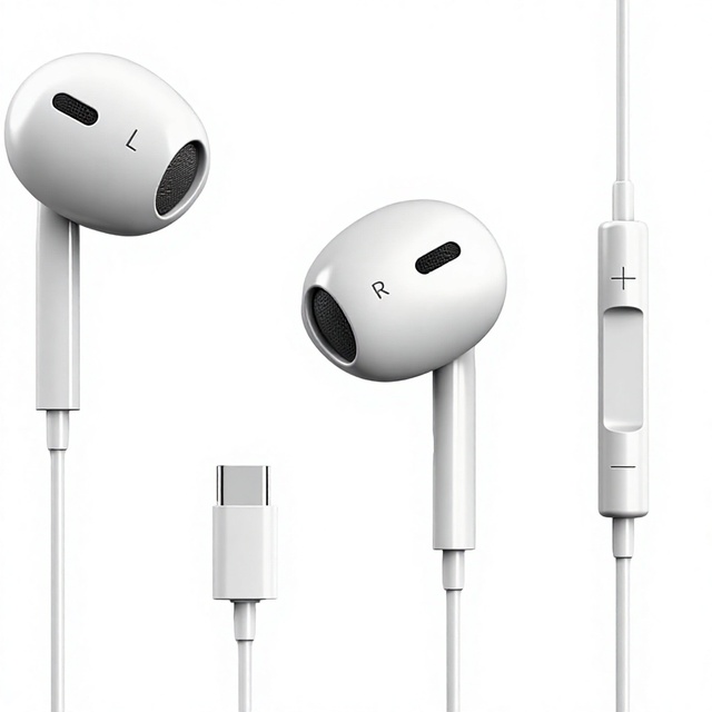 USB-C Wired In-Ear Earbuds with Mic Sound Isolation 2-Pack Compatible Tablet Phone for Office Study Gaming