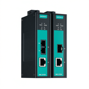 Módulo de E/S Ethernet Industrial Moxa IMC-21GA-LX-SC, Convertidor de Fibra Ethernet 10/100Base-TX 100Base-FX SC Monomodo, Hecho en Taiwán - Product Image 2