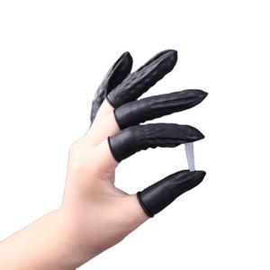 100% Latex Anti Statische Vinger Babybedjes Zwarte Natuurlijke <span class=keywords><strong>Rubber</strong></span> Vingercondoom Voor Schoonheidssalon Industrie - Product Image 1