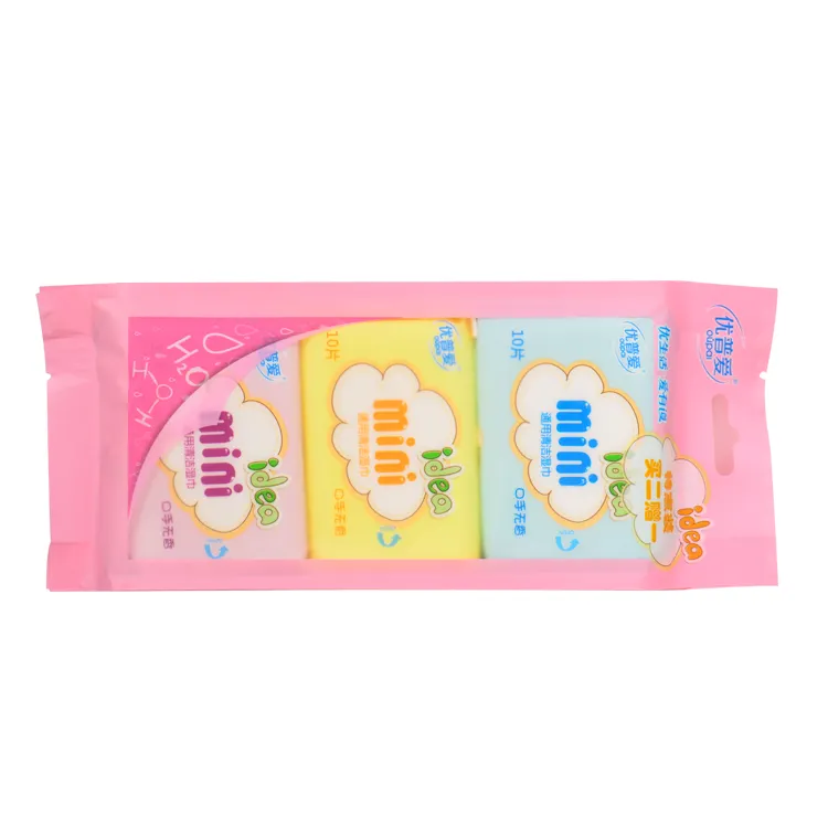 Disposable Facial Wet Wipes Individually Sensitive Baby Wipes