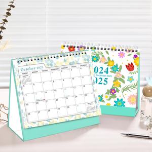 <span class=keywords><strong>Calendrier</strong></span> de table en papier créatif 2026, décoration d'intérieur, 18 mois, impression de <span class=keywords><strong>calendrier</strong></span> avec horloge pour l'affichage - Product Image 3