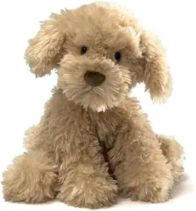 Atacado de alta qualidade kawaii animal de pelúcia, filhote de cachorro de pelúcia dourado brinquedo de cachorro presente para meninas