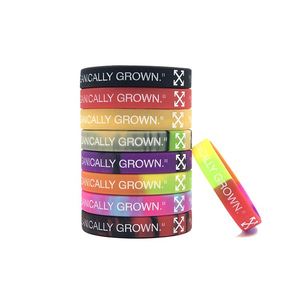 Bracelet en silicone personnalisé avec encre injectée, bracelet en caoutchouc sportif de 12 mm - Product Image 4