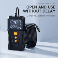 Détecteur de voiture portable à écran HD 2 pouces 1080P Caméra de pipeline à objectif 8mm Endoscope industriel