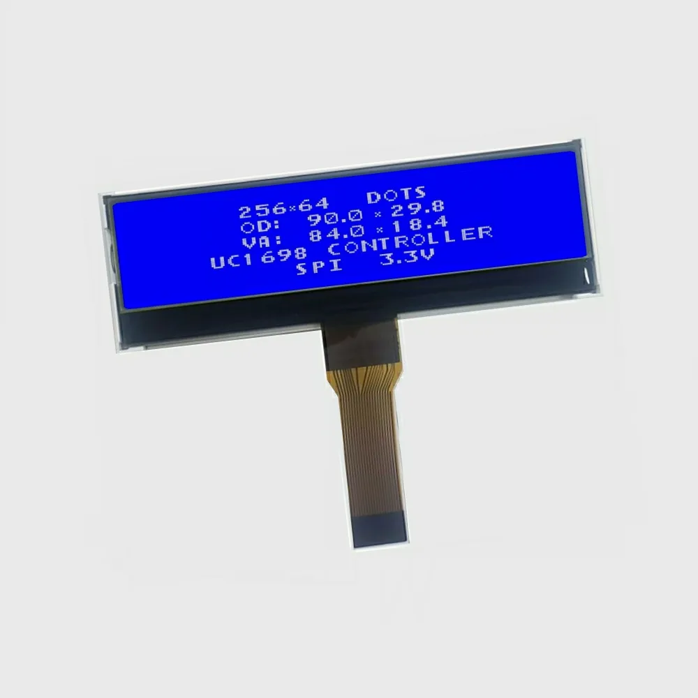 Dots Liquid Crystal Fstn Cog Character Module Monochromatic Display 256x64 Graphic Lcd 25664