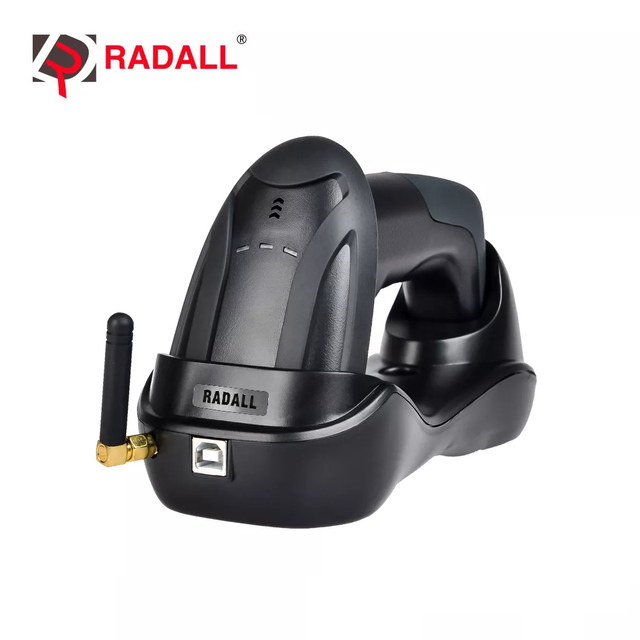 Netum Radall Wireless RS232 Barcode Scanner CCD 2000mAh CMOS Light Source 2D QR Code Reader USB/PS/2 Interfaces Charging Stock