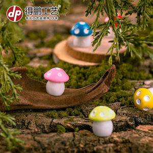 Dp Mushroom Resin Craft <b>Miniature</b> Garden Decor Home Decoration Artistic Ornament - Product Image 2