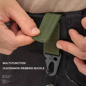 3 Pcs Tactical Carabiner Outdoor EDC Keychain <b>Keys</b> Holder Camping Backpack <b>Belt</b> Hook Hanging Buckle Muilter <b>Clip</b> - Product Image 2