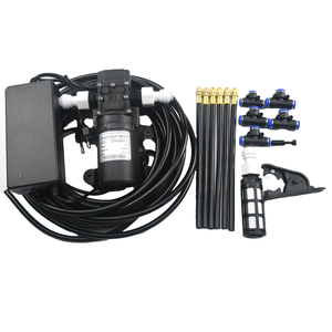 Système d'irrigation DIY 5-10m avec pompe Buses de brumisation réglables à 360 degrés pour l'arrosage des plantes de jardin - Product Image 4