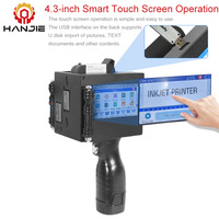 Imprimante jet d'encre portable intelligente grand format 5 cm multilingue TIJ, pistolet d'impression pour codage de date et logos