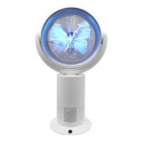 Ventilateur de table sans pales en plastique, dernière génération 2025, avec projection holographique 3D numérique, télécommande tactile, moteur DC sans balais, classe d'efficacité énergétique