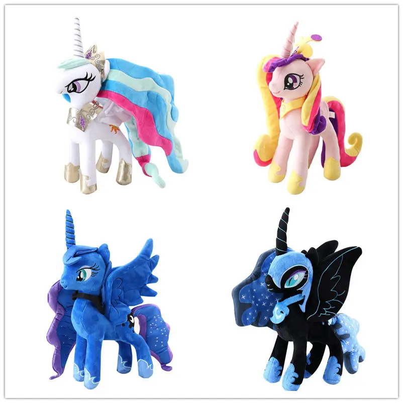 JM 22cm peluş benim küçük at pony gökkuşağı şekil hayvan dolması yumuşak bebek stok oyuncaklar