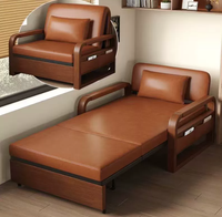Canapé-lit pliant multifonctionnel compact Runwood en promotion – Lit simple rétractable double usage, style japonais, en métal souple et pliable