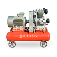 HS4.5/6 Portable 6bar Diesel Piston Compresseur D'air Stationnaire À Bascule Gonfleur De Pneu Jack Marteau Moteur Air Fin Direct Chine