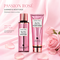 Ensemble de parfums, lotion pour le corps et spray parfumé Aqua Kiss, soin hydratant scintillant pour le corps, coffret cadeau pour femmes