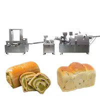 Linea di produzione industriale automatica Hamburger/macchina per il pane Linea di produzione del pane Linea di imballaggio divisore della pasta che fa macchina