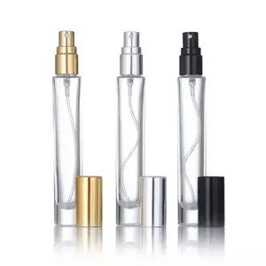 Kalın alt Vintage 10ml Mini yuvarlak kare temizle doldurulabilir parfüm şişeleri 10ml kaliteli örnek cam parfüm Decants