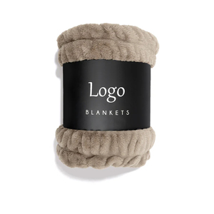 Chăn lông giả mềm mại, họa tiết jacquard, kiểu dáng thỏ, chất liệu lông thú giả, dùng cho ghế sofa, giường, mùa đông - Product Image 6