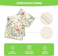 Daisy Eucalyptus Spring Table Runner Décoration de table 13x72 pouces Polyester Lavable Motif floral vintage |   Feuilles de lavande