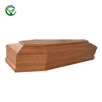 Ataúd de madera de Paulownia de alta calidad, nuevo estilo europeo, ataúd funerario barato, suministros directos de fábrica