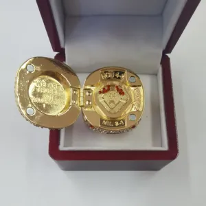 Cincin Kejuaraan Resmi Atlanta Brave 2022 Terbaru dan Cincin Kejuaraan Bisbol Nasional dengan Atasan Cincin Terbuka