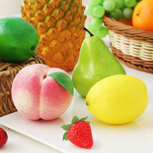 <span class=keywords><strong>Faux</strong></span> fruits en plastique <span class=keywords><strong>fraise</strong></span> pour la décoration accessoires réalistes décor à la maison réaliste fruits artificiels décoratifs pour l'affichage - Product Image 6