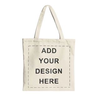 Sac fourre-tout classique en toile de coton écologique, vente en gros directe d'usine, logo personnalisé, couleurs et tailles variées, durable, lavable, sac de voyage - Product Image 1