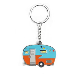 Porte-clés européen et <span class=keywords><strong>américain</strong></span> Explosion <span class=keywords><strong>Camping</strong></span> <span class=keywords><strong>Car</strong></span> Van 2D Cartoon Enamel Metal Factory Price pour voitures et camionnettes - Product Image 2