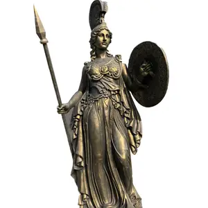 Buitentuin Custom Metalen Sculptuur Bronzen Romeinse Stijl Krijger Sculptuur Te Koop