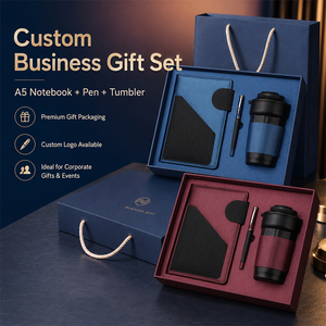 Ensemble cadeau promotionnel pour le bureau, bloc-notes A5 en PU, stylo, tasse à café, boîte personnalisée avec logo, conférences, programmes pour employés, cadeaux pour clients et événements - Product Image 3