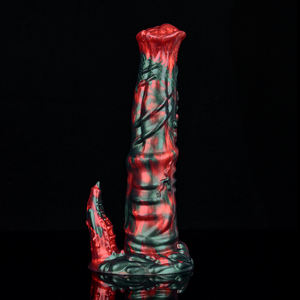 NNSX Red Devil <span class=keywords><strong>Dildo</strong></span> Fantasy Dragon Silicone <span class=keywords><strong>Dildo</strong></span> Large Red Black <span class=keywords><strong>Beast</strong></span> Anal Plug Juguete sexual erótico Fantasy <span class=keywords><strong>Dildo</strong></span> para adultos - Product Image 2
